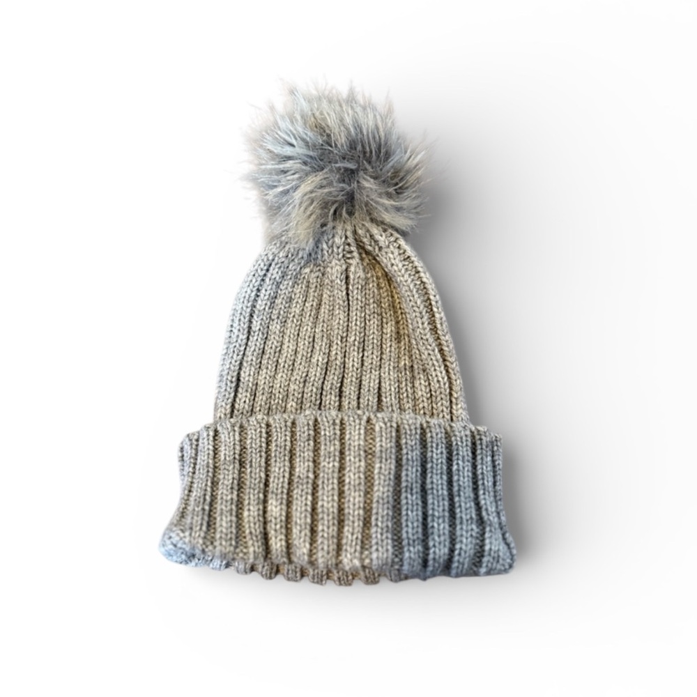 Joe Fresh Heather Gray Ribbed Beanie